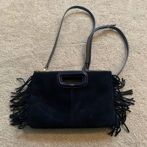 Maje suede fringe bag